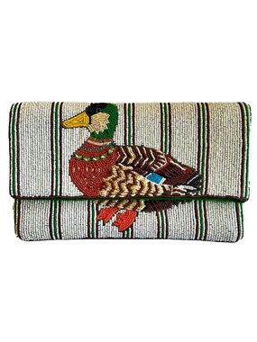 Duck Crossbody Clutch Bag, Lily Posh Beaded Bag